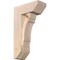 Ekena Millwork Olympic Slat Smooth Bracket w/ Offset Brace, Douglas Fir, 7 1/2"W x 18"D x 30"H BKT0806X18X30OLY06SDF - alternate 1